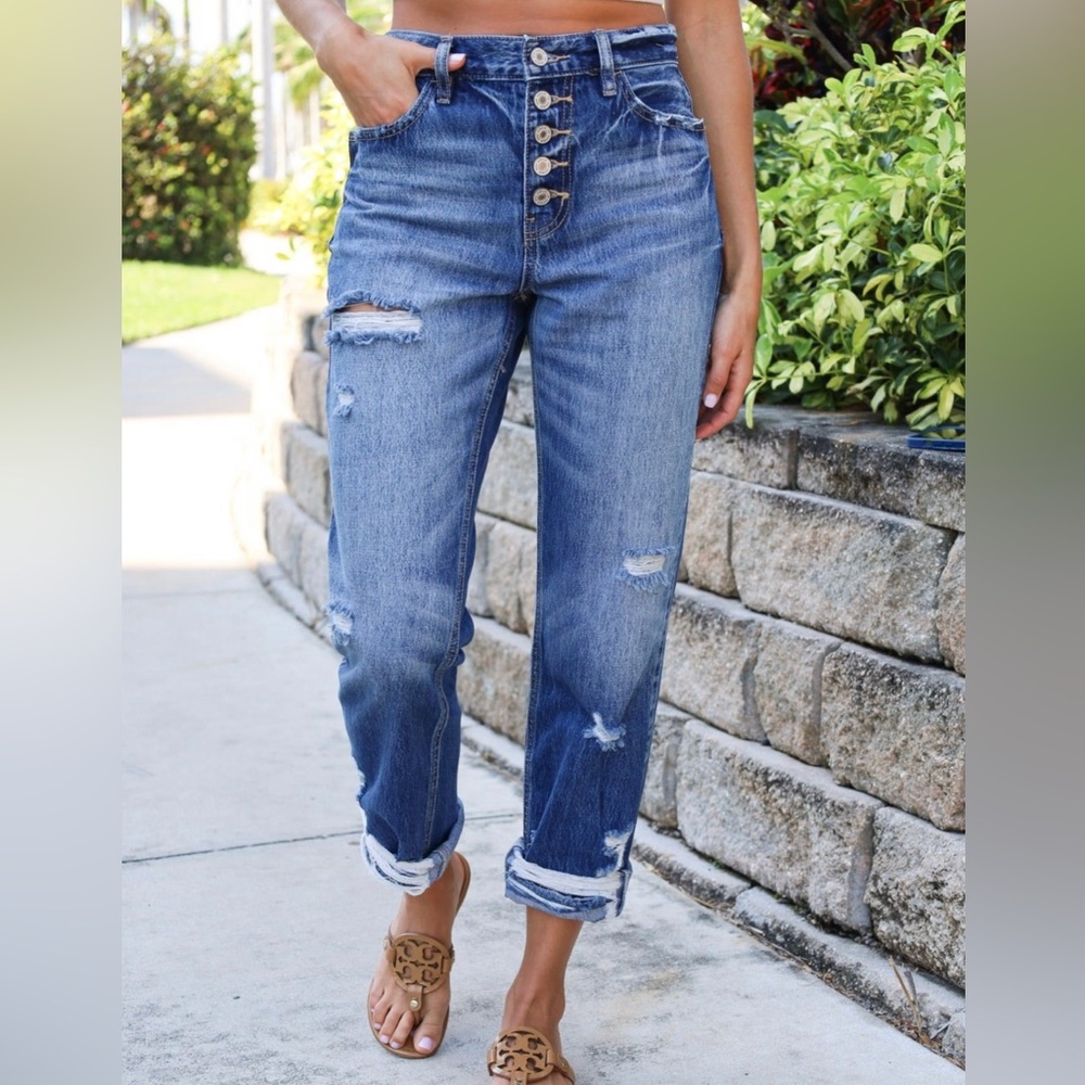 KENNA- KANCAN MOM FIT JEANS